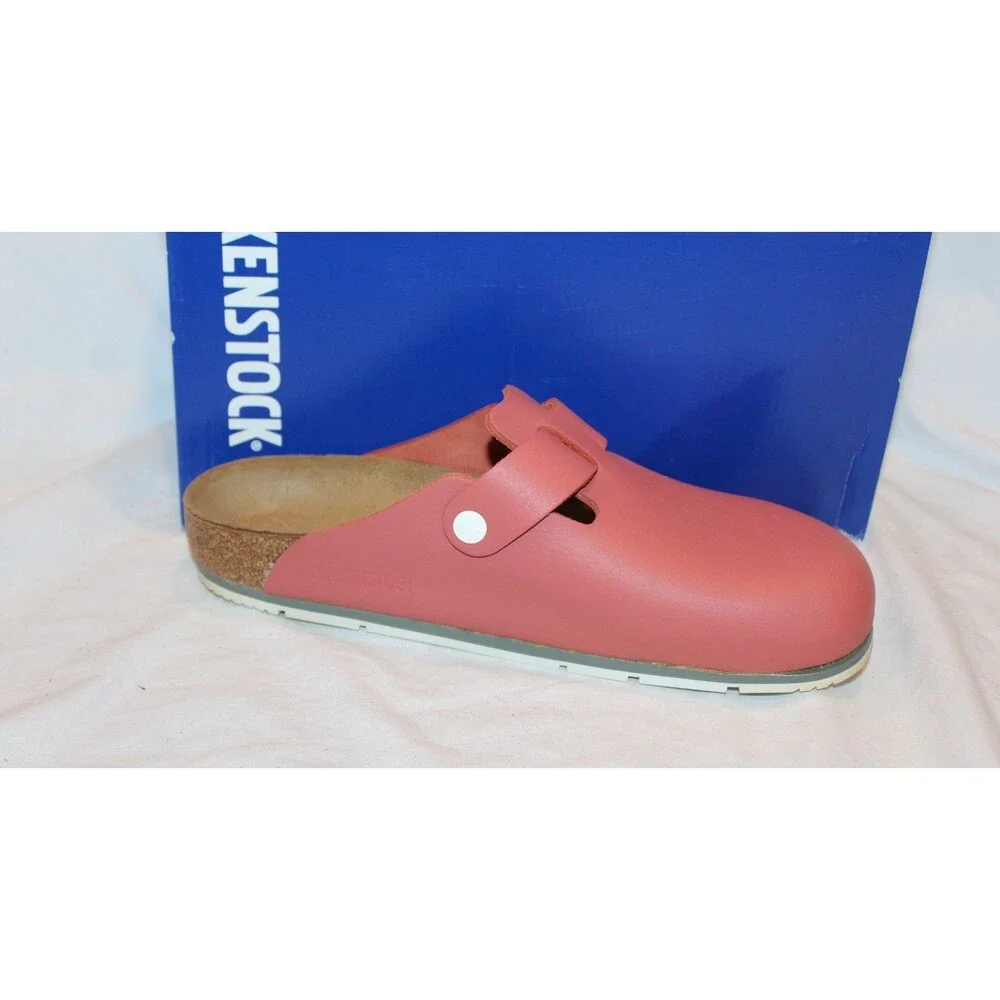 Birkenstock Men's Boston Pro Leather Clogs Mars Red NEW EU 47 Regular $160